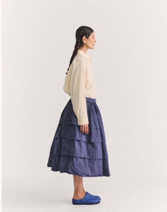  케이시 케이시 미디 스커트 호라이즌  블루 - CASEY CASEY