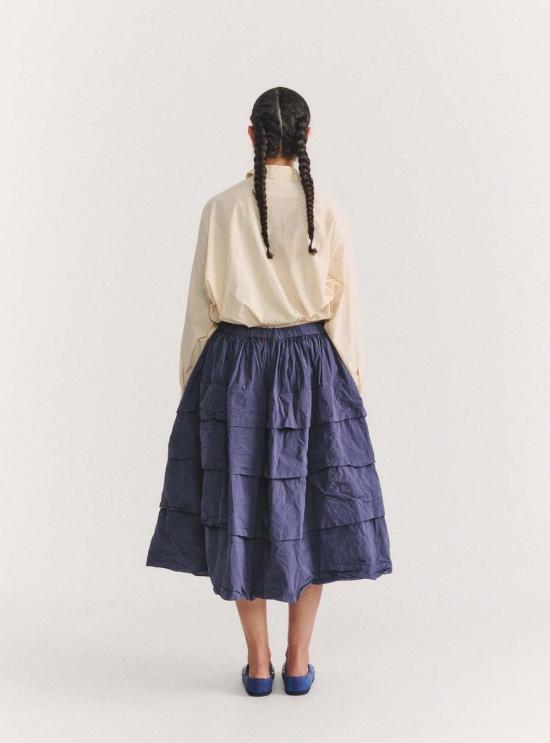  케이시 케이시 미디 스커트 호라이즌  블루 - CASEY CASEY