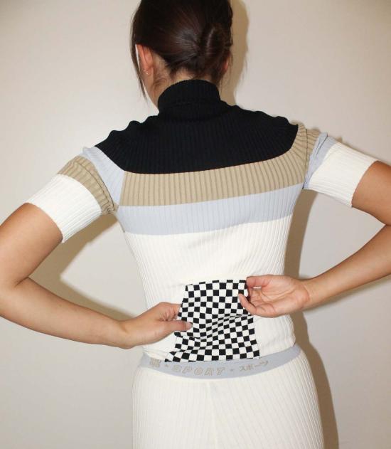  giu giu 터틀넥 Giu Giu Nonna 사이클링 저지 블랙/크림