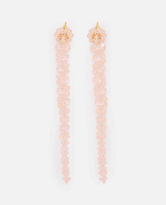  시몬로샤 이어링 시몬 로샤 비쥬 브라스 크리스탈 스터드  핑크