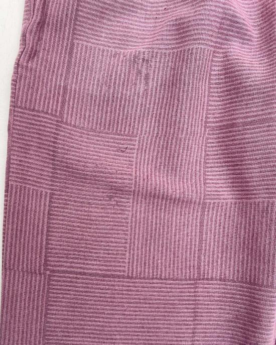  PO-EM 스트레이트 팬츠 포엠 라운저 코튼  모브 키스 블록프린트 - PO EM