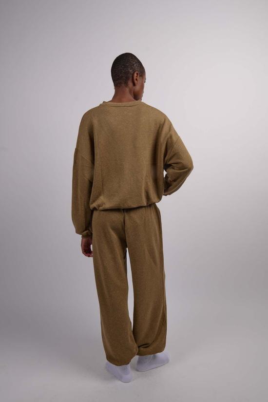  베이스레인지 스웨터 림 스웨트셔츠 스톤 그린 - BASERANGE