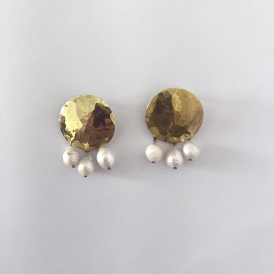  크레시오니 이어링 Crescioni 진주 테라 귀걸이