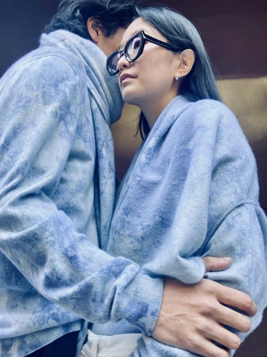  Yesaet 가디건 예사엣 지오드 식물성 염색 100% 캐시미어 V넥 - OTHER BRANDS