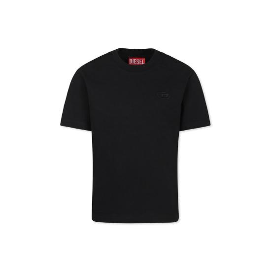  [키즈] 디젤 트레이닝 상의 어린이용  티셔츠 블랙 - DIESEL