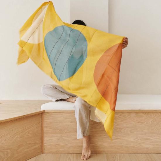  Variously 머플러/스카프 Cirq Sun 손자수 스카프 노란색 - OTHER BRANDS