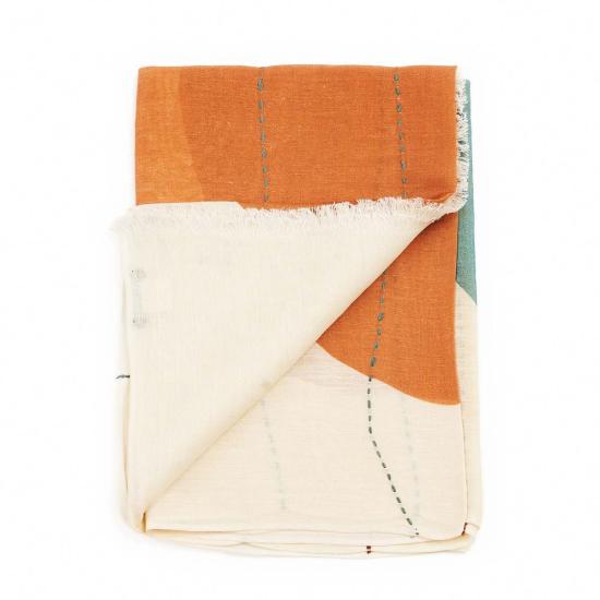  베리어슬리 머플러/스카프 Variously Cirq Sun 손자수 스카프 노란색 - VARIOUSLY