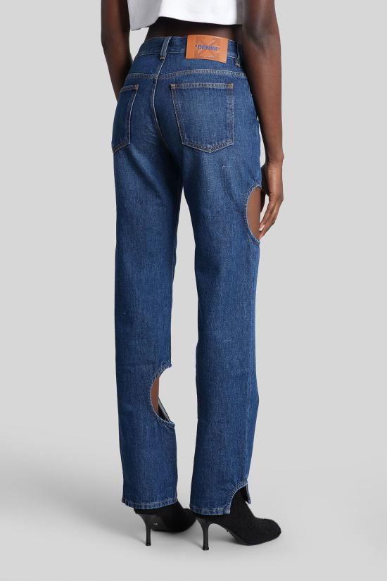  오프화이트 데님 팬츠 진 미디엄 블루 - OFF WHITE