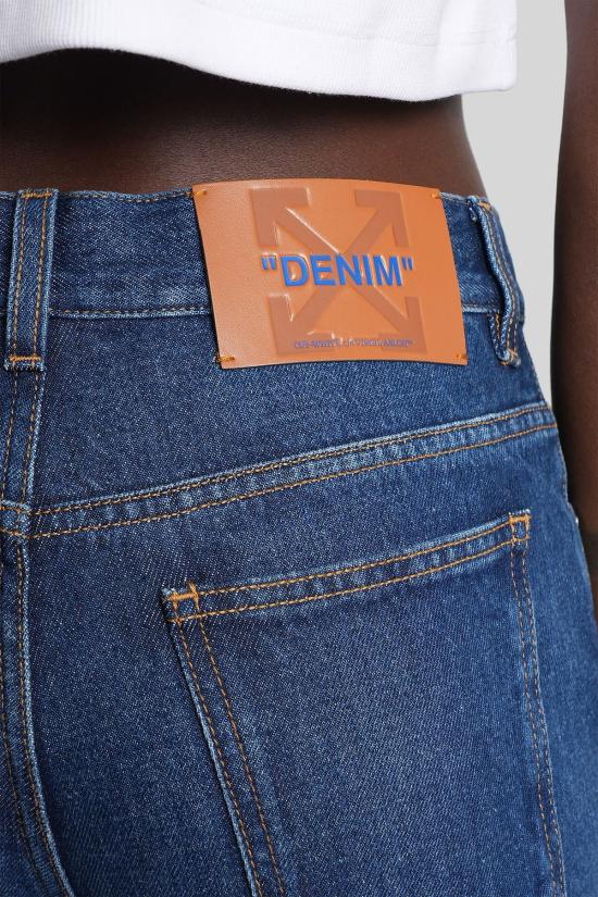  오프화이트 데님 팬츠 진 미디엄 블루 - OFF WHITE