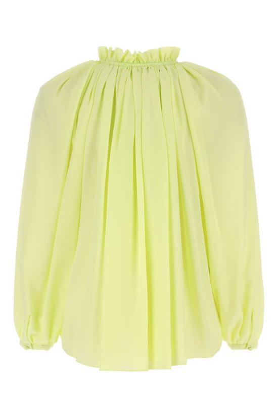  랑방 블라우스 플루오 옐로우  옐로우 - LANVIN
