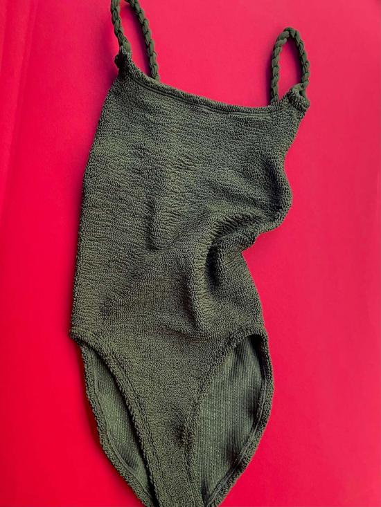  훈자 지 원피스 수영복 훈자 G 카밀 원피스 메탈릭 카키 - HUNZA G