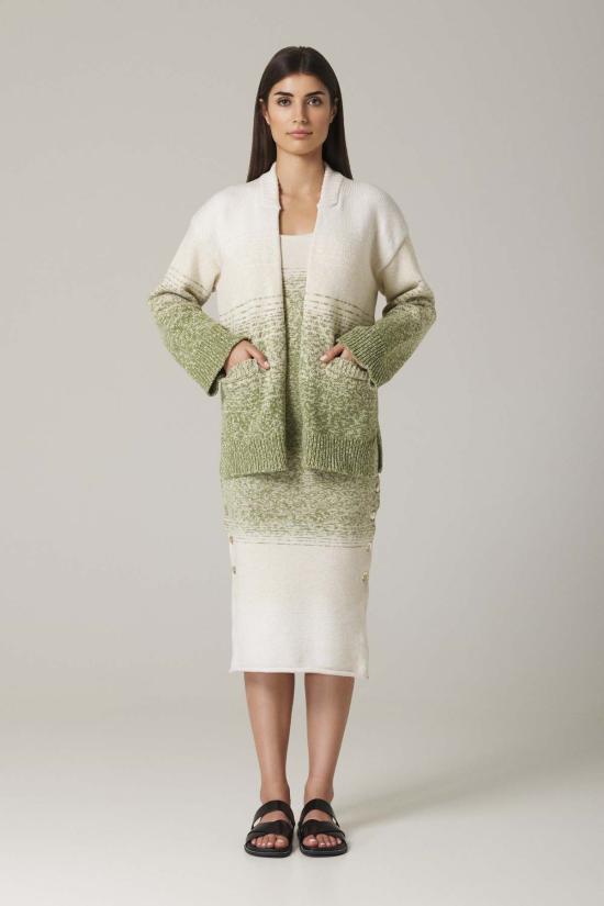  Santicler 가디건 Wadim Ombre 오픈  올리브 콤보 - OTHER BRANDS