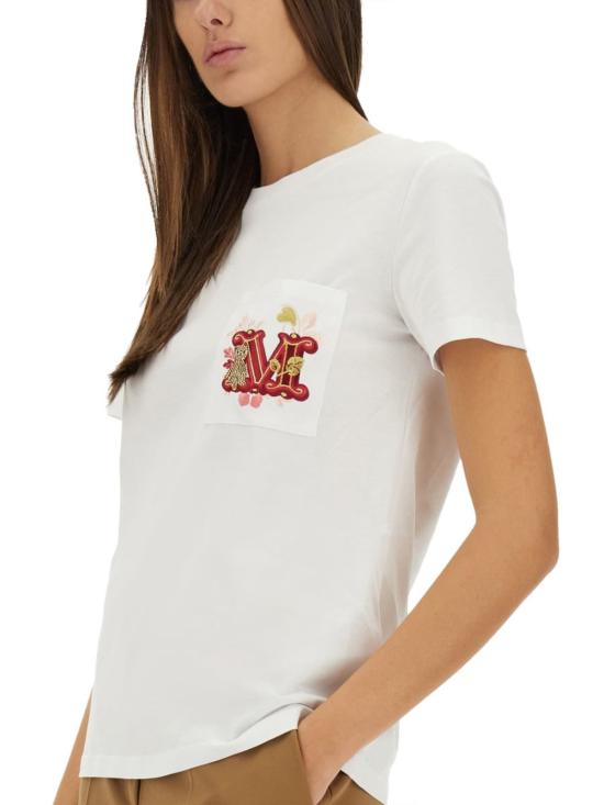  막스마라 반팔 티셔츠 막스 마라 눈치오 티셔츠 화이트 - MAX MARA