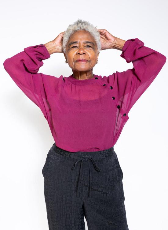  Seek Collective 긴팔 티셔츠 Deva 실크 시폰 셔츠 푸시아 - OTHER BRANDS