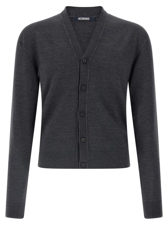  자크뮈스 가디건 Jacquemus Le Cardigan 브로데 카디건 그레이