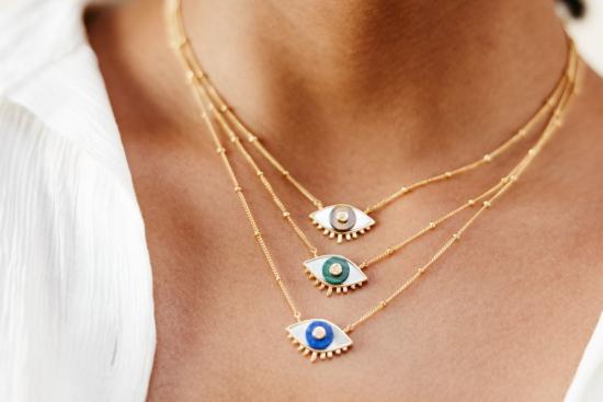  시에라 윈터 주얼리 목걸이/팬던트 러버스 아이 네크리스 타이거 아이 - SIERRA WINTER JEWELRY