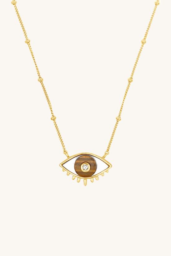  시에라 윈터 주얼리 목걸이/팬던트 러버스 아이 네크리스 타이거 아이