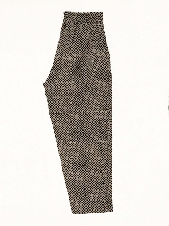  PO-EM 스트레이트 팬츠 포엠 데크  모자이크 블록 프린트 - OTHER BRANDS