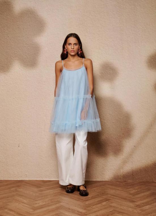  시스터 제인 숏 원피스 스웨이 튤 러플 미니 드레스 - SISTER JANE