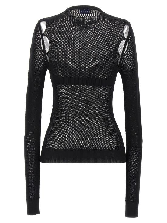  오프화이트 브라 네트 애로우 렛 탑 블랙 - OFF WHITE