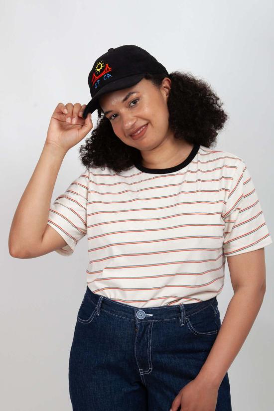  그래블 앤 골드 모자 샌프란시스코 캘리포니아 캡 블랙 코듀로이 - GRAVEL & GOLD