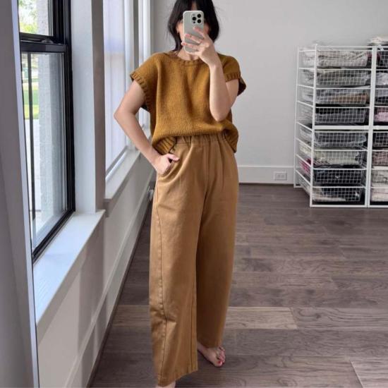  르 본 숍 크롭 팬츠 르 봉 숍 아크 팬츠 - Le Bon Shoppe