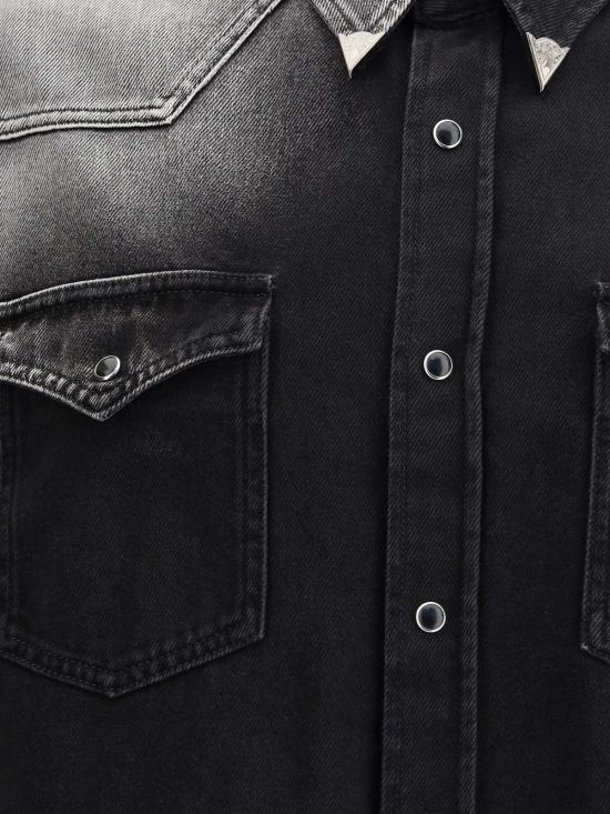  MM6 메종마르지엘라 탑 Mm6 메종 마르지엘라 데님 웨스턴 셔츠 - MM6 MAISON MARGIELA