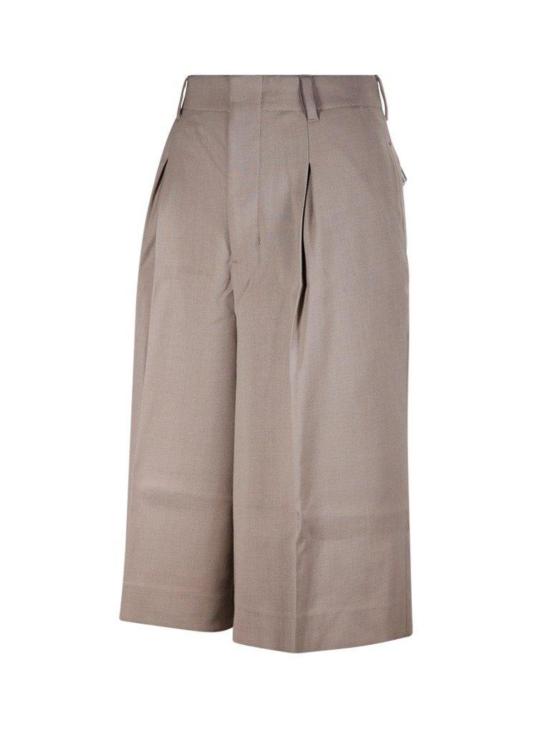  아미 숏팬츠 알렉상드르 마티우시 파이유 하이웨이스트 무릎 길이 반바지 라이트토프 - AMI