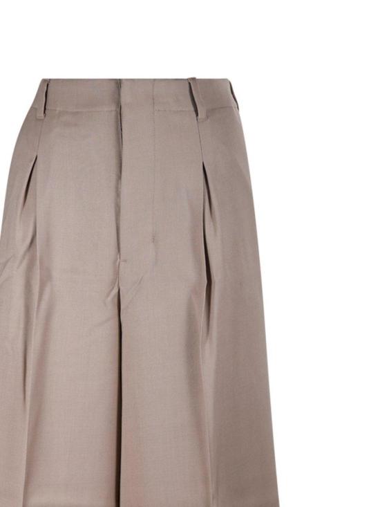  아미 숏팬츠 알렉상드르 마티우시 파이유 하이웨이스트 무릎 길이 반바지 라이트토프 - AMI