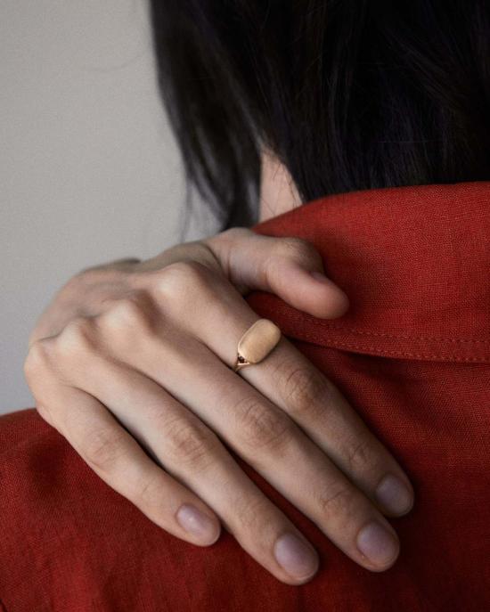  스튜디오 알레브 반지 직사각형 인장 - STUDIO ALEV
