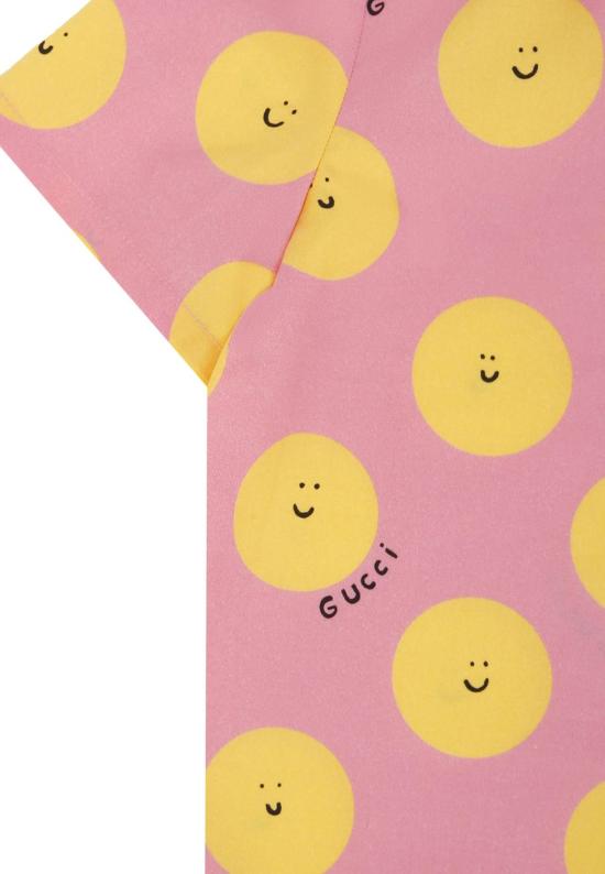  [키즈] 구찌 셔츠 스마일링 선 티셔츠 (핑크) 키즈 - GUCCI