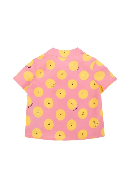  [키즈] 구찌 셔츠 스마일링 선 티셔츠 (핑크) 키즈 - GUCCI