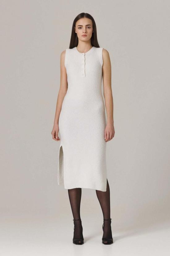  Santicler 롱 원피스 산티클러 패트리샤 캐시미어 부클 드레스 슈가 - SANTICLER