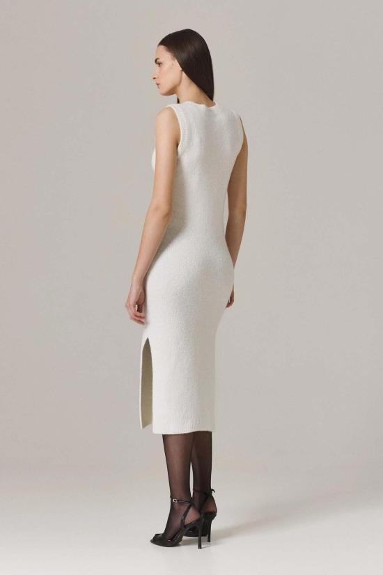  Santicler 롱 원피스 산티클러 패트리샤 캐시미어 부클 드레스 슈가 - SANTICLER