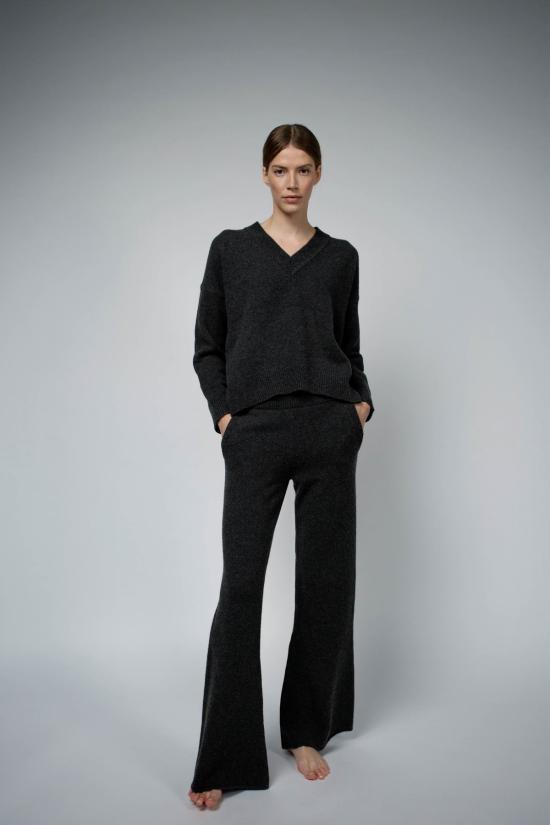  Santicler 스트레이트 팬츠 산티클러 알렉스 플레어 캐시미어 라운지 팬츠 앤트러사이트 - OTHER BRANDS