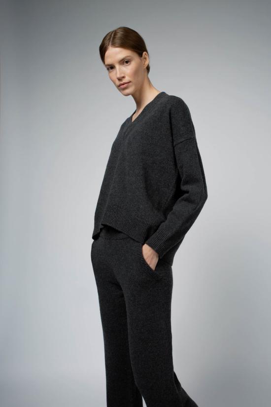  Santicler 스트레이트 팬츠 산티클러 알렉스 플레어 캐시미어 라운지 팬츠 앤트러사이트 - OTHER BRANDS