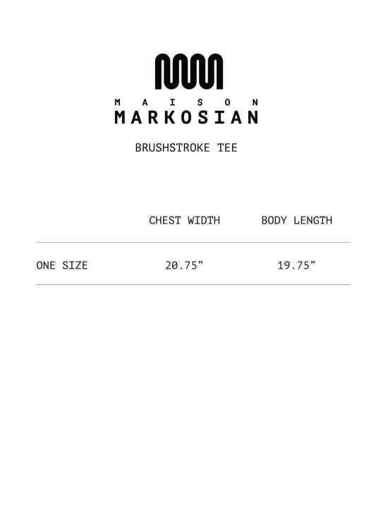  MAISON MARKOSIAN 반팔 티셔츠 메종 마르코시안 브러시스트로크 티 - OTHER BRANDS