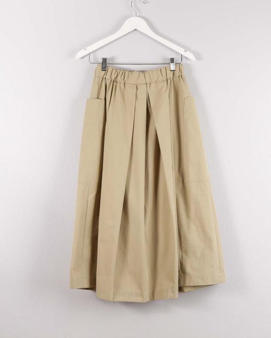  니콜슨&니콜슨 미디 스커트 니콜슨앤니콜슨 덤보 미디 드로스트링 스커트 베이지 - NICHOLSON & NICHOLSON