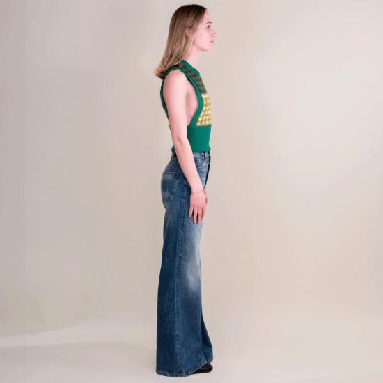  쿠드라 리베르테 베스트 Cout De La Liberte 코코 조끼 그린 멀티 - COUT DE LA LIBERTE