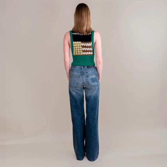  쿠드라 리베르테 베스트 Cout De La Liberte 코코 조끼 그린 멀티 - COUT DE LA LIBERTE