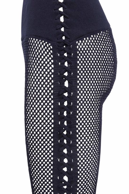  올리비아 라티노비치 크롭 팬츠 레이스 니커즈 네이비 - OLIVIA LATINOVICH