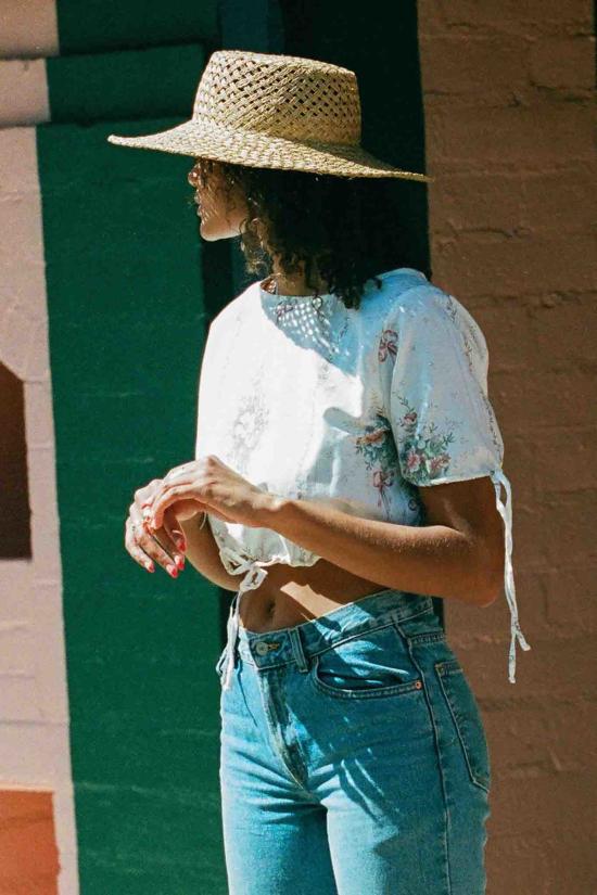  메릿 찰스 블라우스 주니퍼 탑 - MERRITT CHARLES