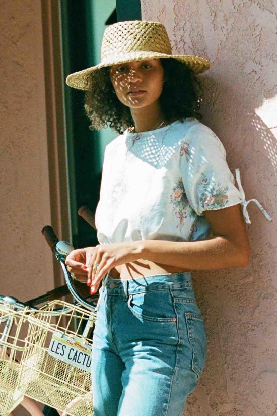  메릿 찰스 블라우스 주니퍼 탑