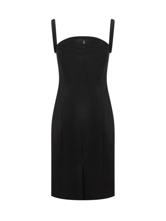  베르사체 미디 원피스 롤업 미디 드레스 블랙 - VERSACE