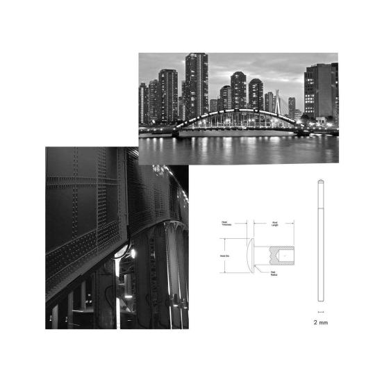  핸섬 네크리스 핸드즘 도쿄 목걸이 광택 스털링 실버 - HNDSM