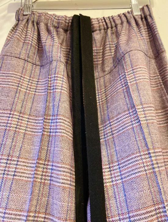  Yesaet 스트레이트 팬츠 예사엣 우베 체크무늬 바지 - OTHER BRANDS