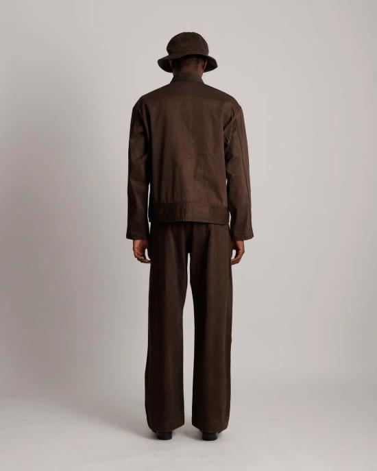  타이가 타카하시 자켓 타이거 타카하시 Lot.324 USMD 회복용 재킷, 진흙 염색 갈색 - TAIGA TAKAHASHI