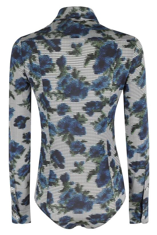  코페르니 바디수트 티셔츠 아스키 바디 셔츠 바디수트 프린트 블루 - COPERNI