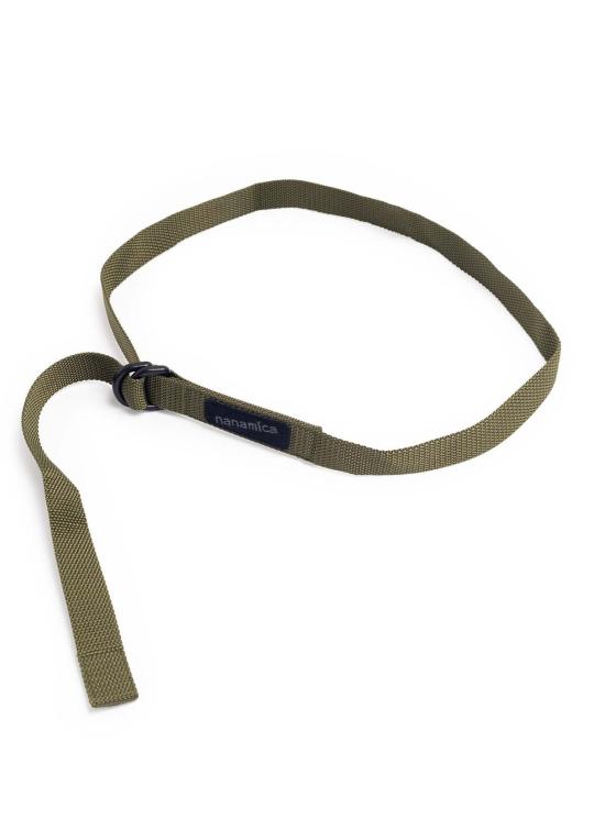  나나미카 가죽 벨트 테크  카키 - NANAMICA