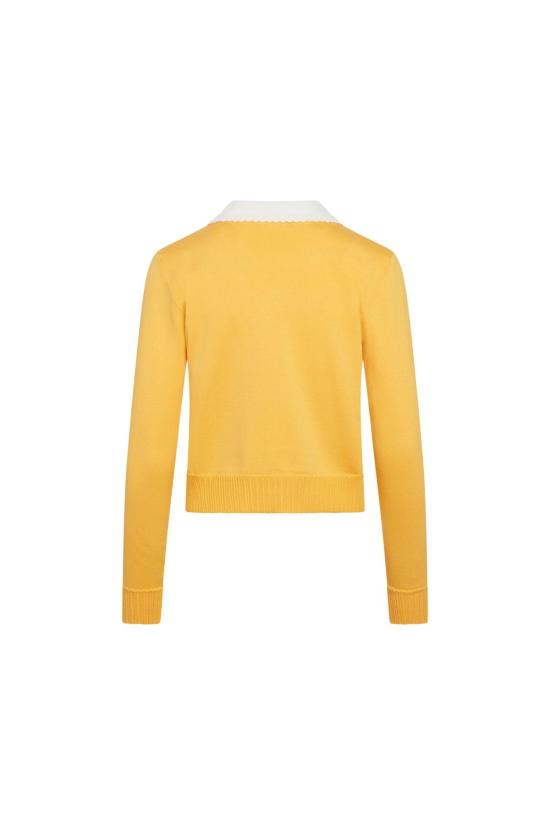  OLIVIA LATINOVICH 가디건 올리비아 라티노비치 페니워스 양 카디건 옐로우 - OTHER BRANDS